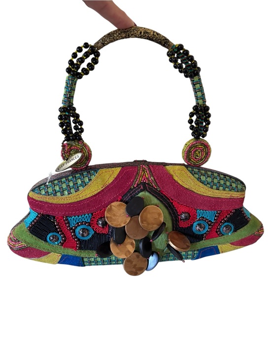Mary Frances Handbags - Mary Frances Multicolor Beaded Floral Sequined Handbag. NWOT